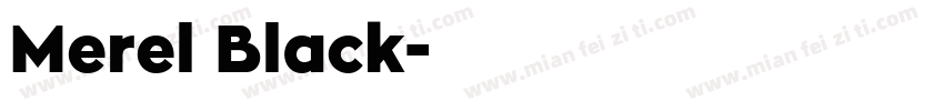 Merel Black字体转换